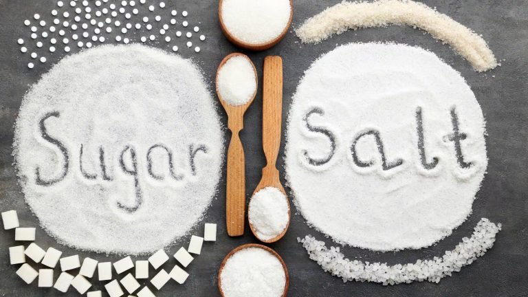 Suagar and salt intake health