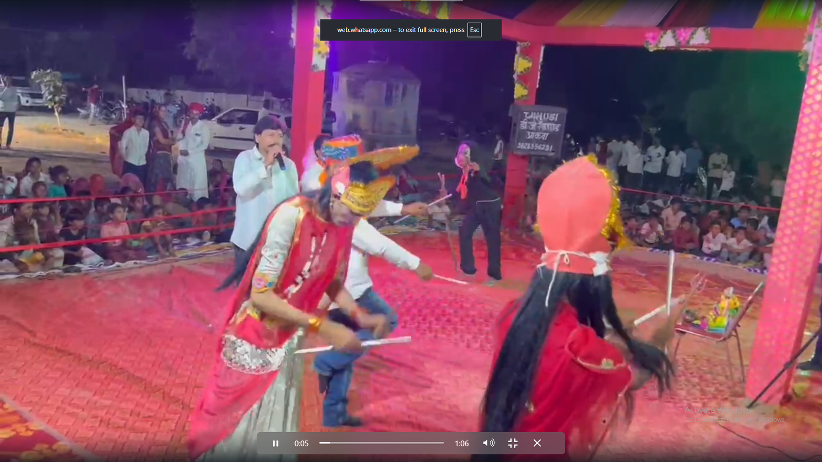 जालोर के आकवा गाँव में नवरात्रि के चौथे दिन गरबा महोत्सव की धूम