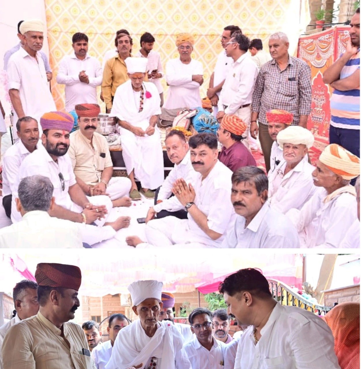 संत तुलछारामजी महाराज का आदर्श नगर में भव्य स्वागत, समाज में प्रेम और संगठन का संदेश दिया