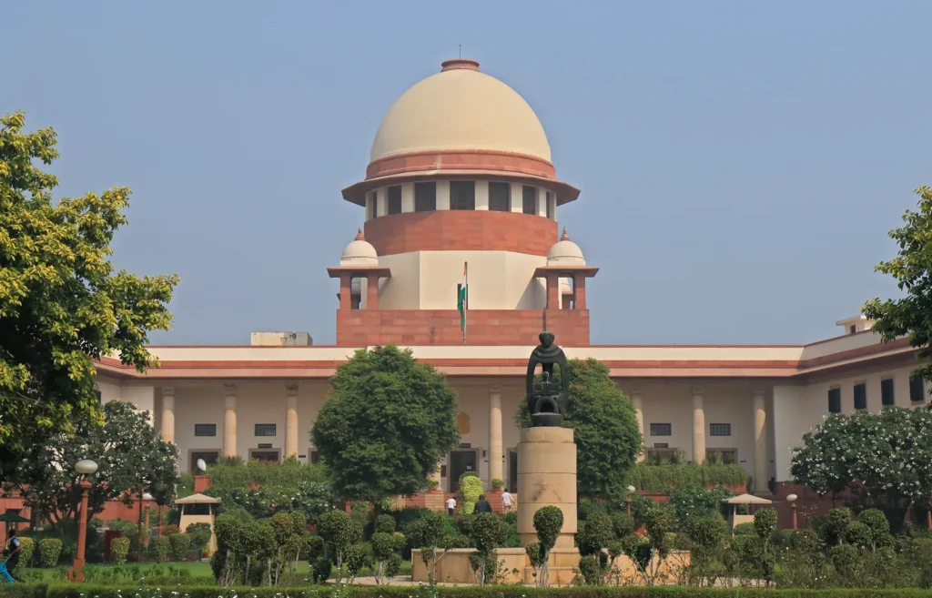 Supreme Court of India Central Wing where chief justice courtroom is located New Delhi India