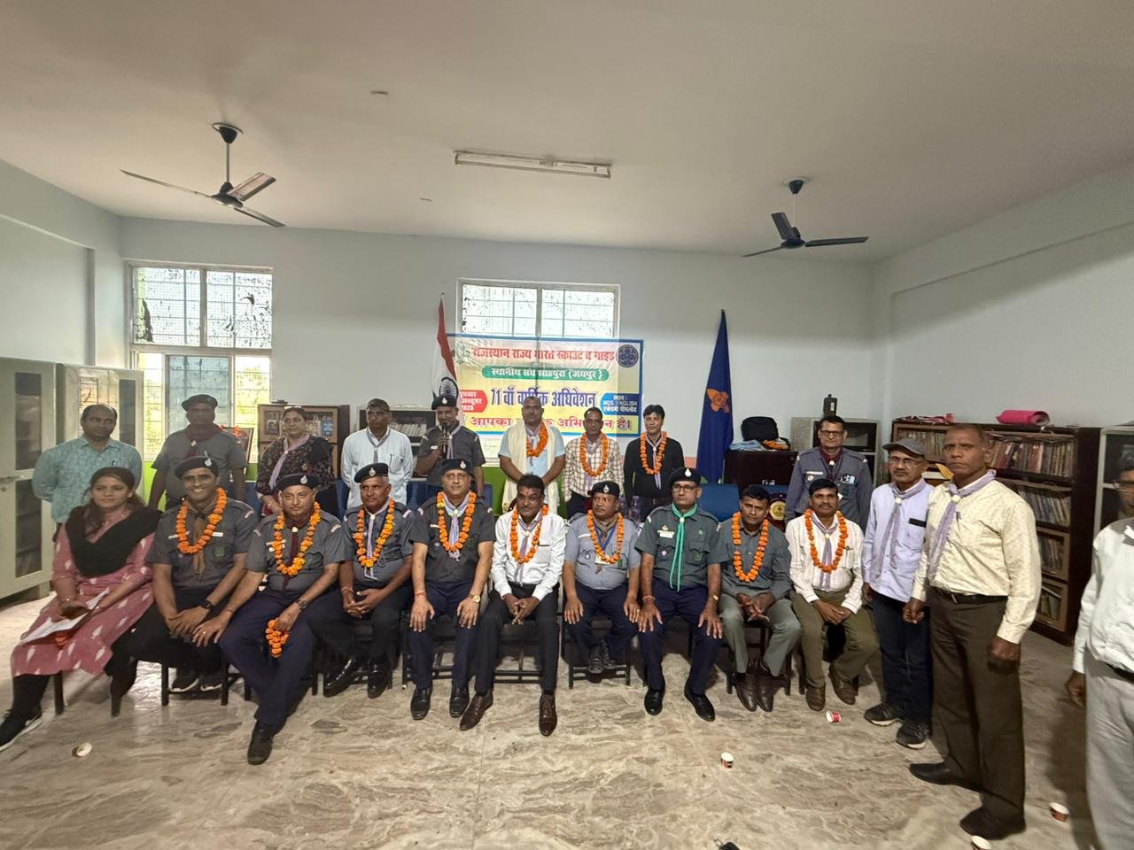 राजस्थान स्काउट व गाइड शाहपुरा संघ का 71वां वार्षिक अधिवेशन संपन्न, हरिप्रसाद बालिवाल बने प्रधान