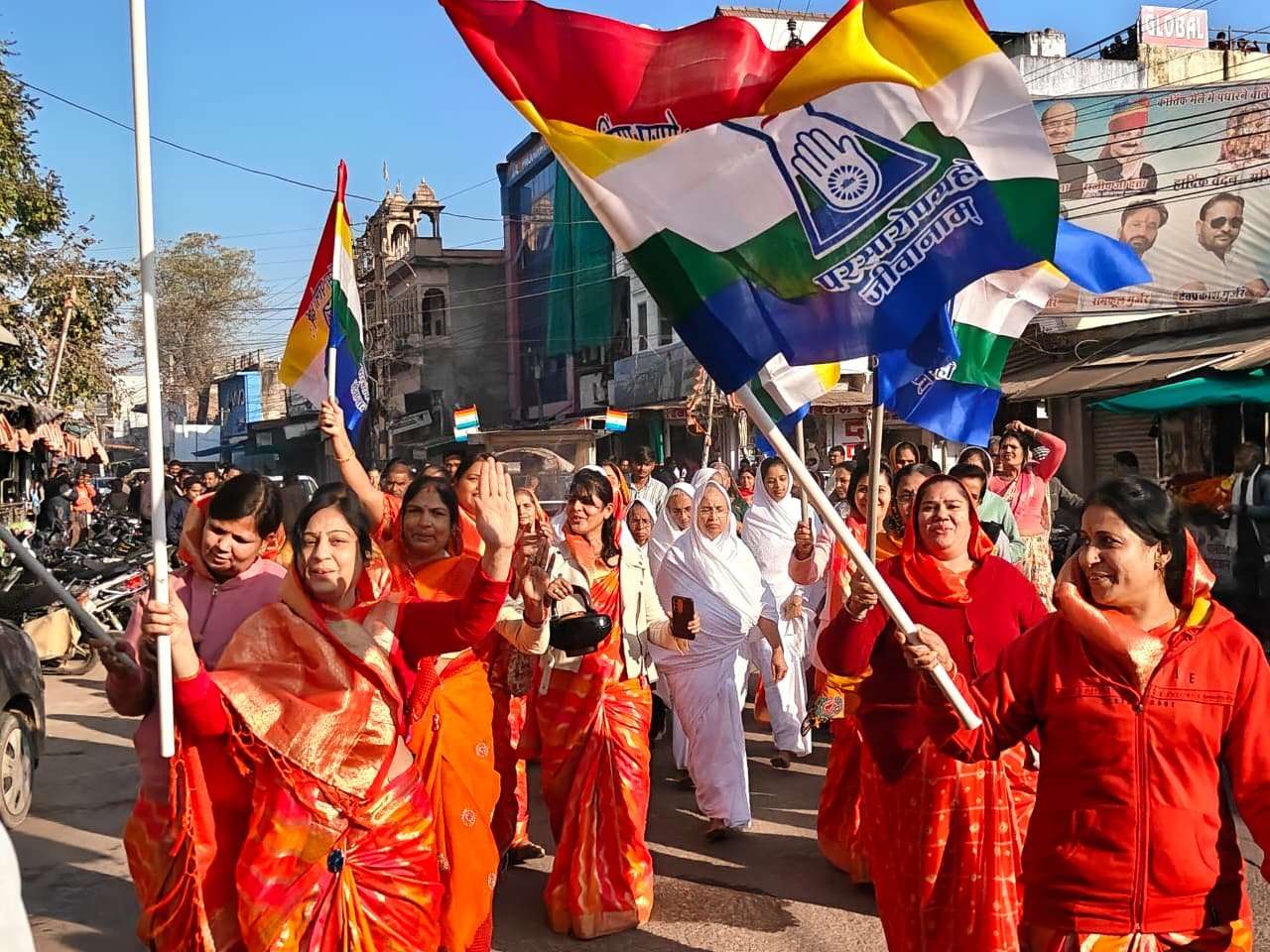 Aryika Vishuddhmati Mataji Mangal Pravesh: केशोरायपाटन में आर्यिका रत्न 105 विशुद्धमति माताजी का ससंघ भव्य मंगल प्रवेश, जैन समाज में उत्साह