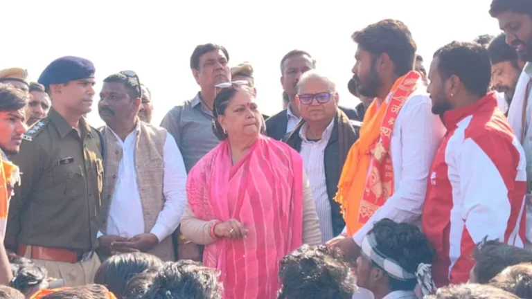 vasundhara raje kota warning