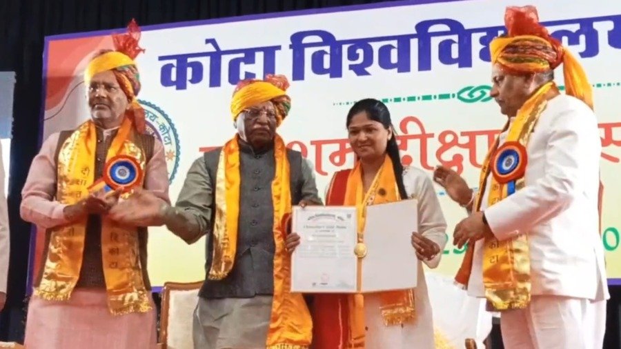 कोटा विश्वविद्यालय दीक्षांत समारोह: 12वें दीक्षांत में 80,117 विद्यार्थियों को उपाधियां, 59 को स्वर्ण पदक, 42 छात्राओं ने रचा इतिहास