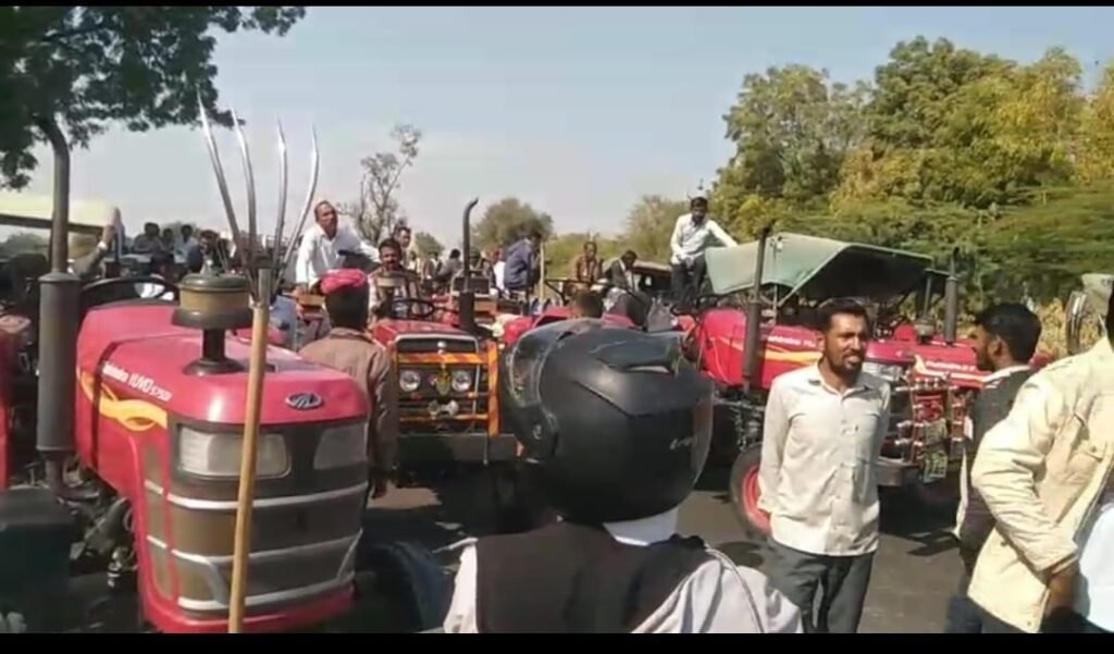 गुड़ामालानी किसान ट्रैक्टर रैली