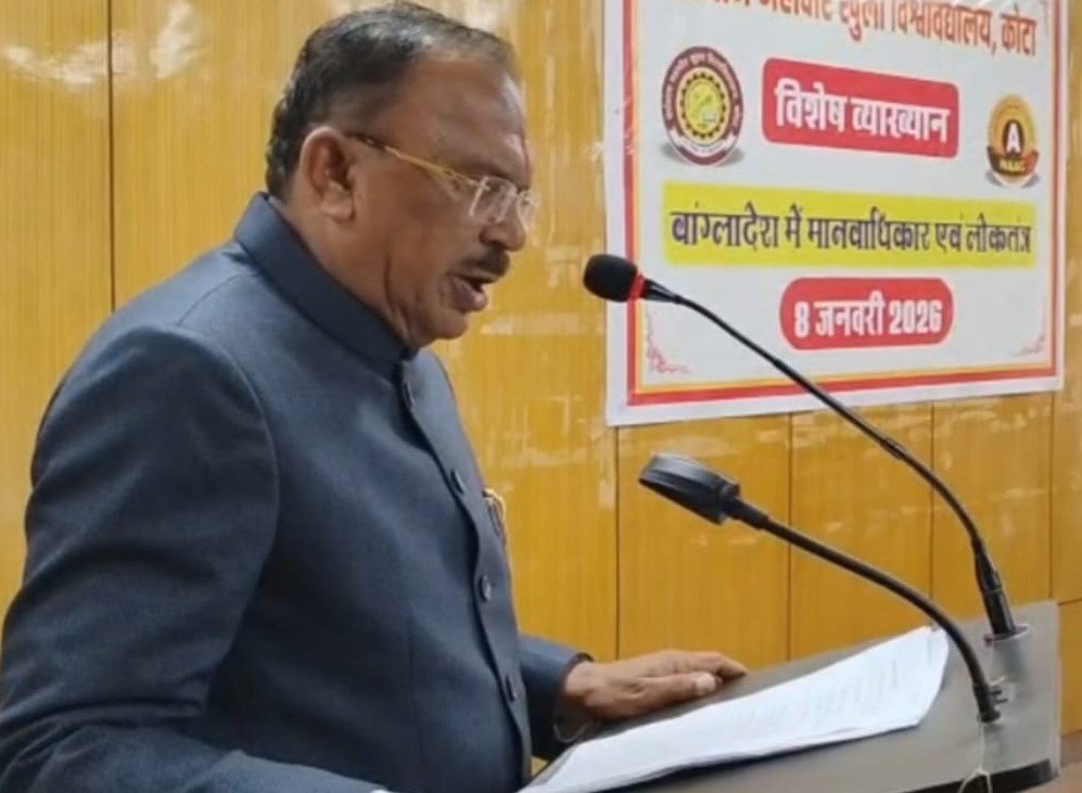 वासुदेव देवनानी बांग्लादेश बयान 2026: कोटा ओपन यूनिवर्सिटी में व्याख्यान, हिंदू अल्पसंख्यकों पर अत्याचार पर सरकार से सख्त कदम की मांग